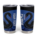 Custom Australia Western Force Tumbler Cup Black Swan Aboriginal Blue Version