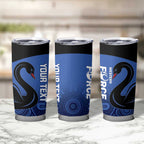 Custom Australia Western Force Tumbler Cup Black Swan Aboriginal Blue Version