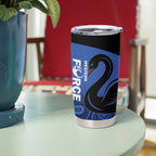 Custom Australia Western Force Tumbler Cup Black Swan Aboriginal Blue Version