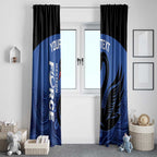 Custom Australia Western Force Window Curtain Black Swan Aboriginal Blue Version