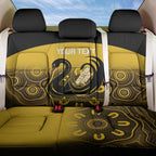 Custom Australia Western Force Back Car Seat Cover 20 Years Anniversary Aboriginal Yellow Version