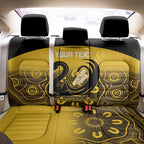 Custom Australia Western Force Back Car Seat Cover 20 Years Anniversary Aboriginal Yellow Version