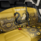 Custom Australia Western Force Back Car Seat Cover 20 Years Anniversary Aboriginal Yellow Version
