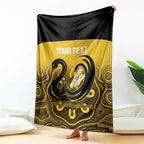 Custom Australia Western Force Blanket 20 Years Anniversary Aboriginal Yellow Version