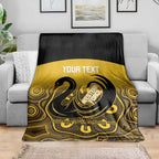 Custom Australia Western Force Blanket 20 Years Anniversary Aboriginal Yellow Version