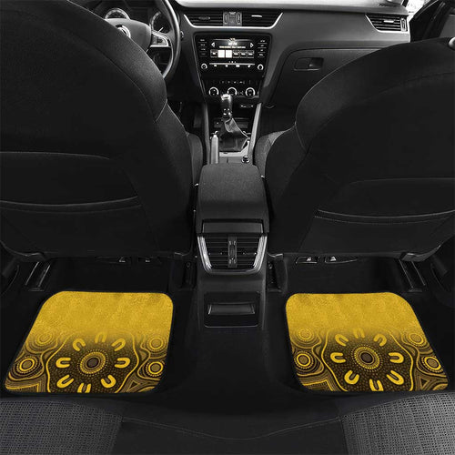 Custom Australia Western Force Car Mats 20 Years Anniversary Aboriginal Yellow Version