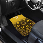 Custom Australia Western Force Car Mats 20 Years Anniversary Aboriginal Yellow Version