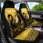 Custom Australia Western Force Car Seat Cover 20 Years Anniversary Aboriginal Yellow Version