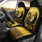 Custom Australia Western Force Car Seat Cover 20 Years Anniversary Aboriginal Yellow Version