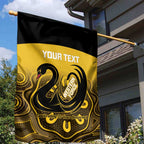 Custom Australia Western Force Garden Flag 20 Years Anniversary Aboriginal Yellow Version