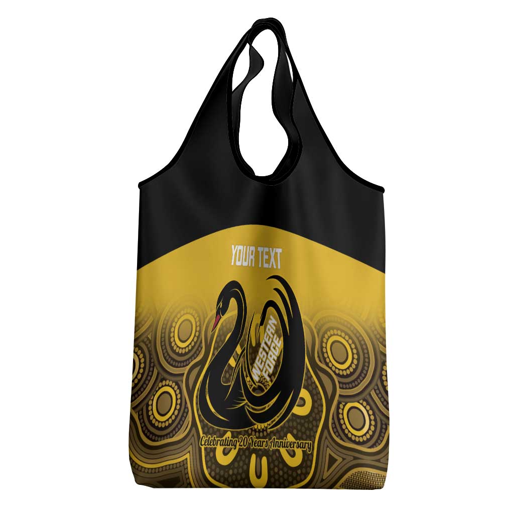 Custom Australia Western Force Grocery Bag 20 Years Anniversary Aboriginal Yellow Version