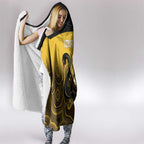Custom Australia Western Force Hooded Blanket 20 Years Anniversary Aboriginal Yellow Version