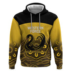 Custom Australia Western Force Hoodie 20 Years Anniversary Aboriginal Yellow Version