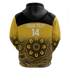 Custom Australia Western Force Hoodie 20 Years Anniversary Aboriginal Yellow Version