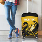 Custom Australia Western Force Luggage Cover 20 Years Anniversary Aboriginal Yellow Version