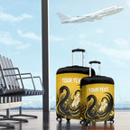Custom Australia Western Force Luggage Cover 20 Years Anniversary Aboriginal Yellow Version