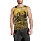 Custom Australia Western Force Men Tank Top 20 Years Anniversary Aboriginal Yellow Version