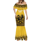 Custom Australia Western Force Mermaid Dress 20 Years Anniversary Aboriginal Yellow Version