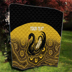 Custom Australia Western Force Quilt 20 Years Anniversary Aboriginal Yellow Version