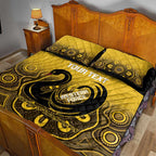 Custom Australia Western Force Quilt Bed Set 20 Years Anniversary Aboriginal Yellow Version
