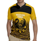 Custom Australia Western Force Rugby Jersey 20 Years Anniversary Aboriginal Yellow Version