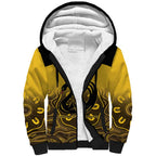 Custom Australia Western Force Sherpa Hoodie 20 Years Anniversary Aboriginal Yellow Version