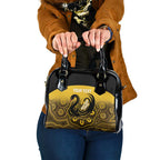 Custom Australia Western Force Shoulder Handbag 20 Years Anniversary Aboriginal Yellow Version