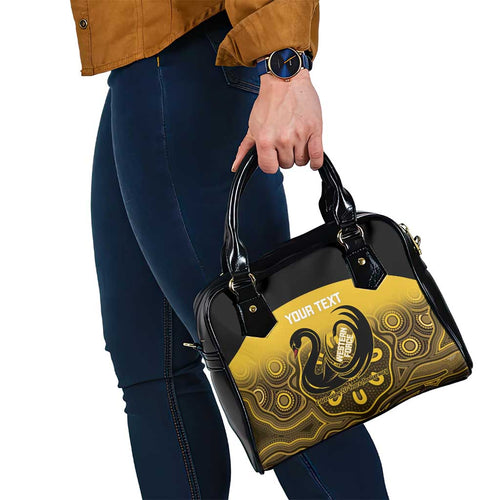 Custom Australia Western Force Shoulder Handbag 20 Years Anniversary Aboriginal Yellow Version