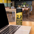 Custom Australia Western Force Skinny Tumbler 20 Years Anniversary Aboriginal Yellow Version