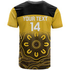 Custom Australia Western Force T Shirt 20 Years Anniversary Aboriginal Yellow Version