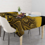 Custom Australia Western Force Tablecloth 20 Years Anniversary Aboriginal Yellow Version
