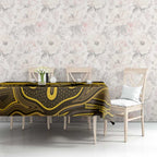 Custom Australia Western Force Tablecloth 20 Years Anniversary Aboriginal Yellow Version