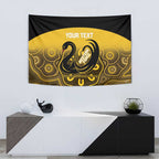 Custom Australia Western Force Tapestry 20 Years Anniversary Aboriginal Yellow Version