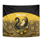 Custom Australia Western Force Tapestry 20 Years Anniversary Aboriginal Yellow Version