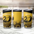Custom Australia Western Force Tumbler Cup 20 Years Anniversary Aboriginal Yellow Version