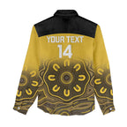 Custom Australia Western Force Women Casual Shirt 20 Years Anniversary Aboriginal Yellow Version