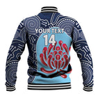 Custom Australia NSW Waratahs Baseball Jacket Go Champions Aboriginal Art