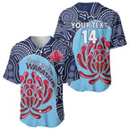 Custom Australia NSW Waratahs Baseball Jersey Go Champions Aboriginal Art