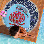 Custom Australia NSW Waratahs Beach Blanket Go Champions Aboriginal Art