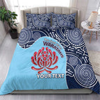 Custom Australia NSW Waratahs Bedding Set Go Champions Aboriginal Art