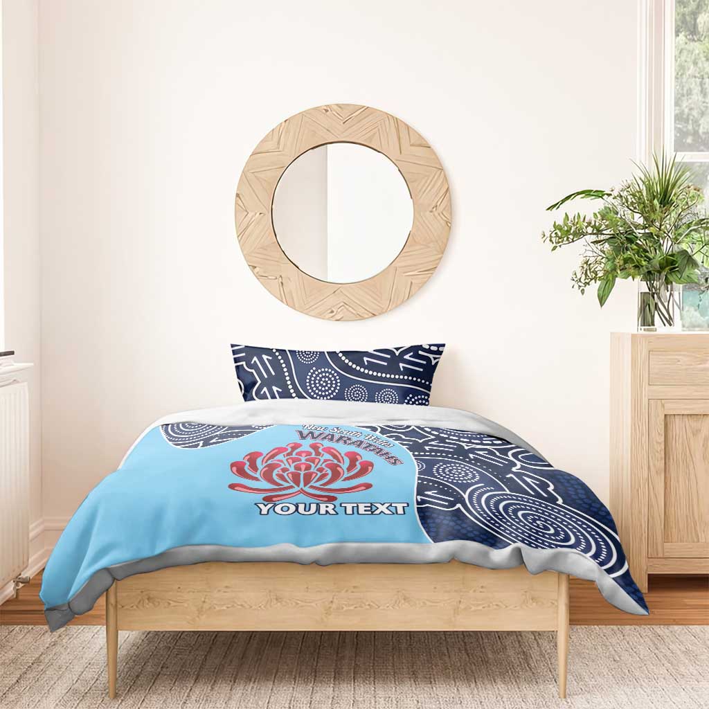 Custom Australia NSW Waratahs Bedding Set Go Champions Aboriginal Art
