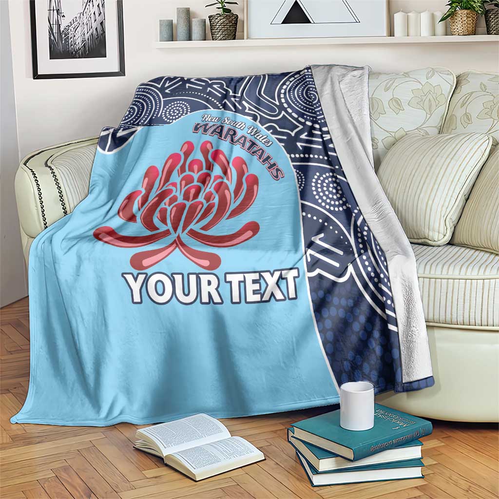 Custom Australia NSW Waratahs Blanket Go Champions Aboriginal Art