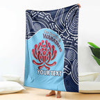 Custom Australia NSW Waratahs Blanket Go Champions Aboriginal Art