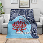 Custom Australia NSW Waratahs Blanket Go Champions Aboriginal Art