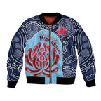 Custom Australia NSW Waratahs Bomber Jacket Go Champions Aboriginal Art