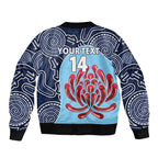 Custom Australia NSW Waratahs Bomber Jacket Go Champions Aboriginal Art