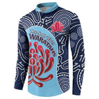 Custom Australia NSW Waratahs Button Sweatshirt Go Champions Aboriginal Art