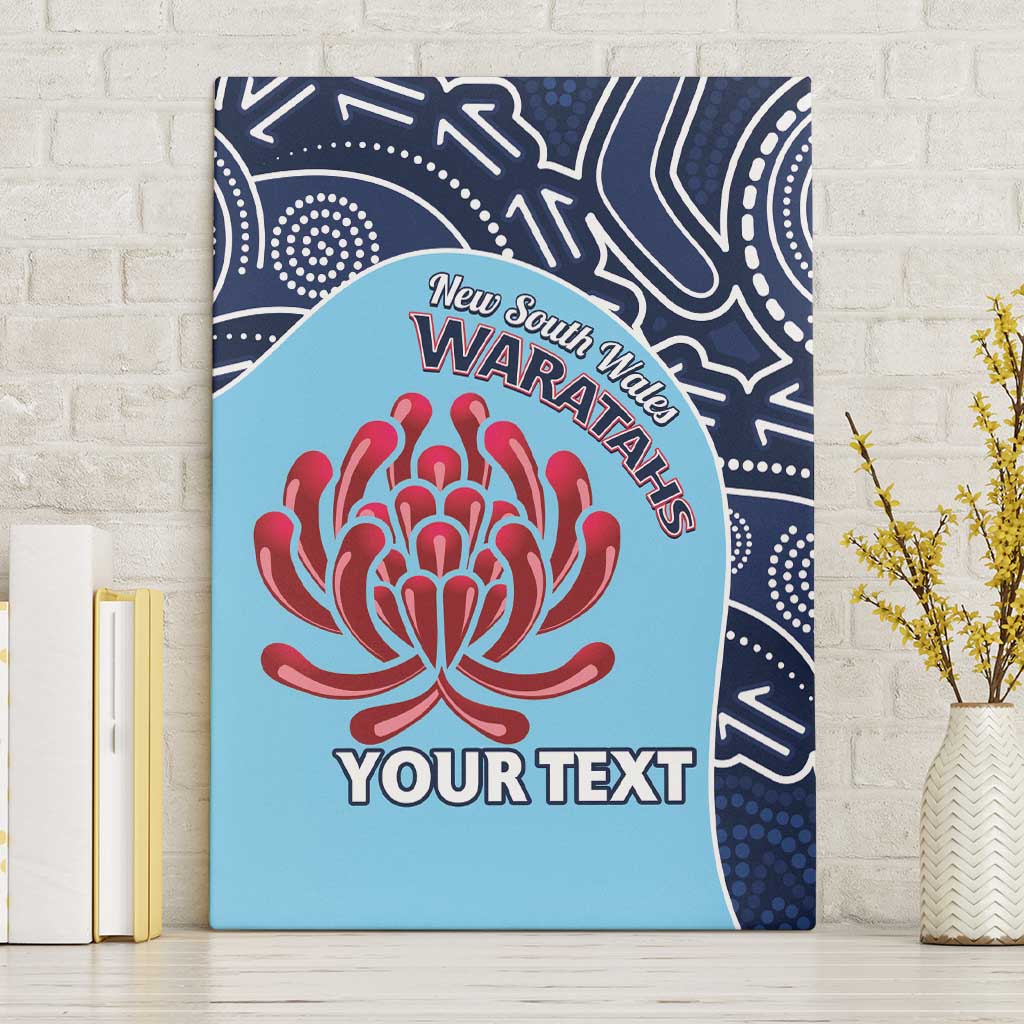 Custom Australia NSW Waratahs Canvas Wall Art Go Champions Aboriginal Art
