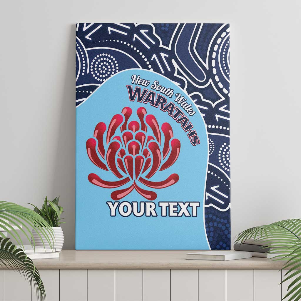 Custom Australia NSW Waratahs Canvas Wall Art Go Champions Aboriginal Art