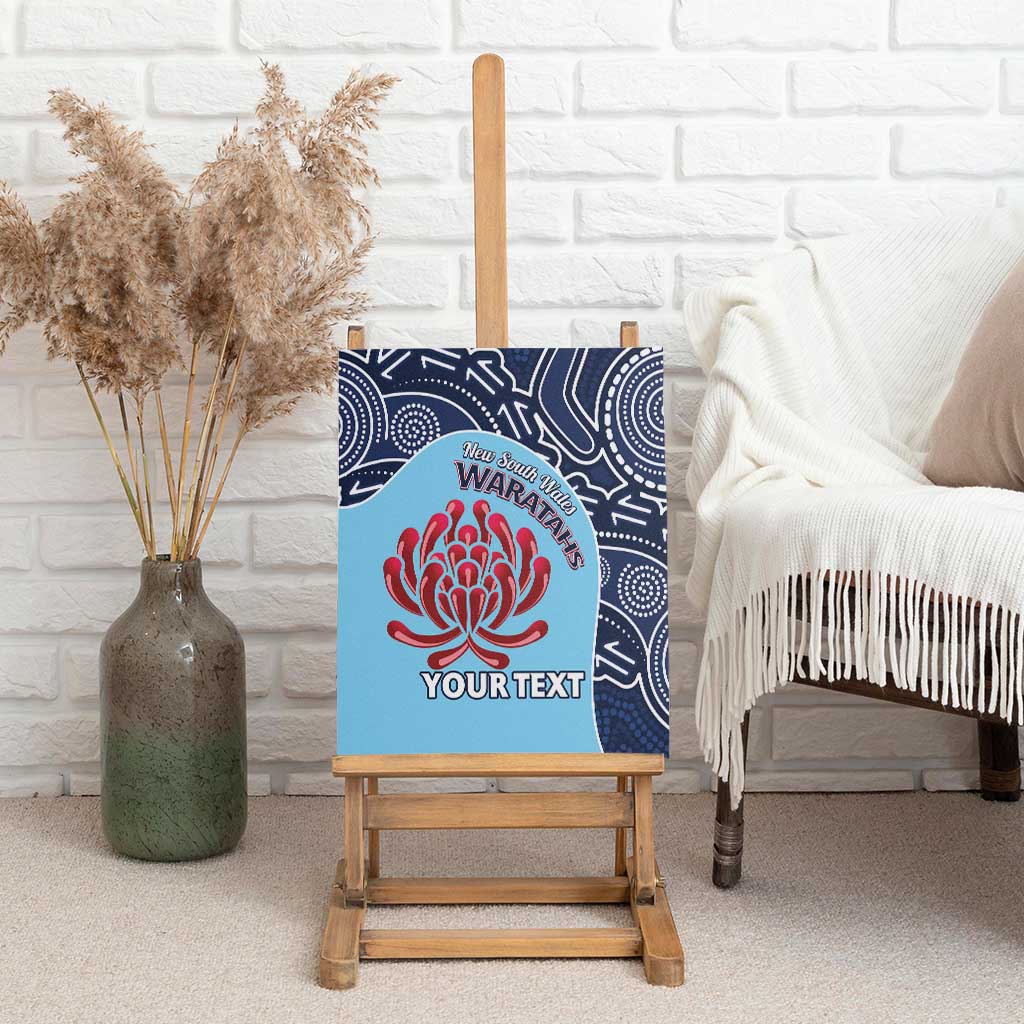 Custom Australia NSW Waratahs Canvas Wall Art Go Champions Aboriginal Art